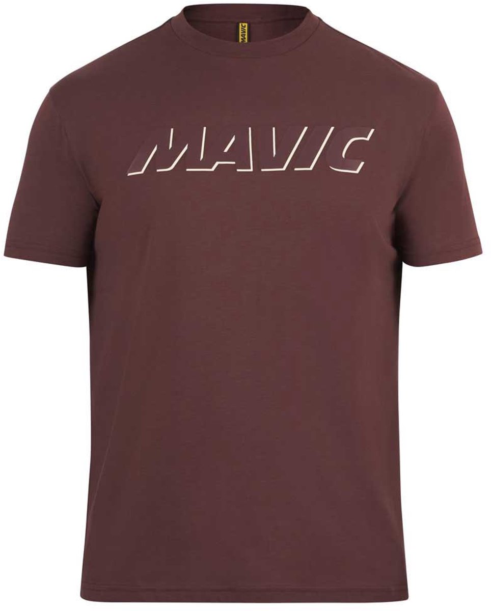 Mavic Corporate Logo T-shirt Met Korte Mouwen Aubergine / Corde