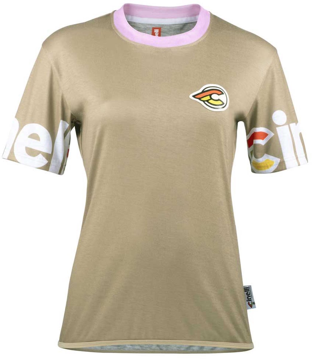 Cinelli Gravel Tech T-shirt Met Korte Mouwen Groen S Vrouw