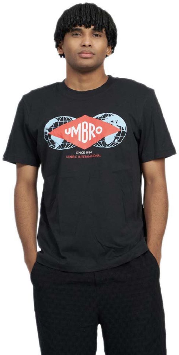Umbro International T-shirt Met Korte Mouwen Zwart 2XL Man