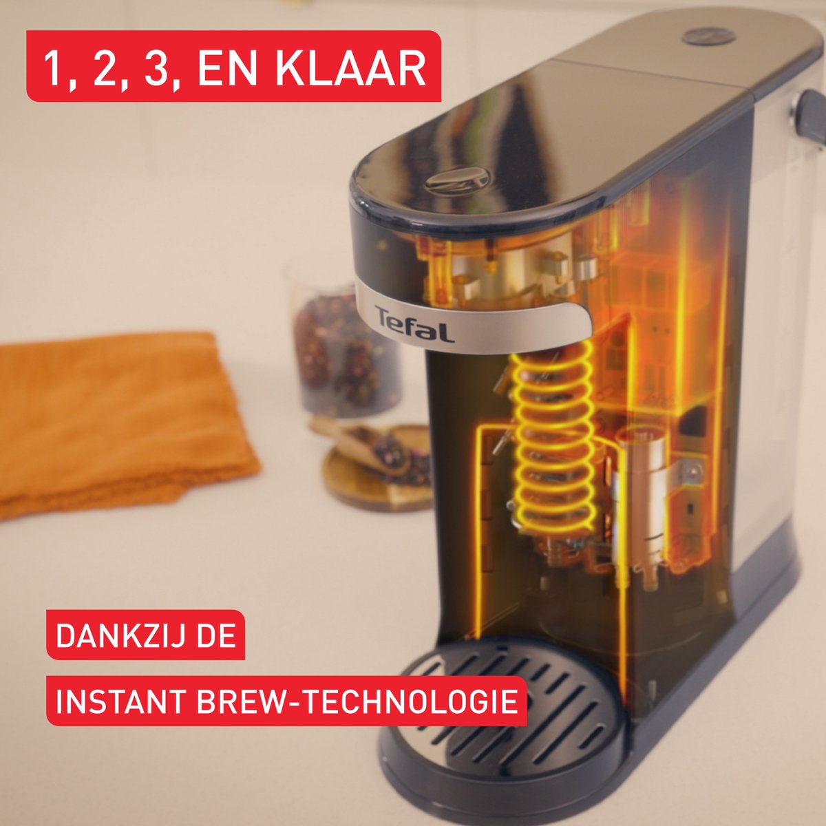 Tefal Instant Hot Water BR3508 - Heetwaterdispenser - Instant Waterkoker - 2L - Instelbare Temperatuur en hoeveeheid - Compact Design — afbeelding 7