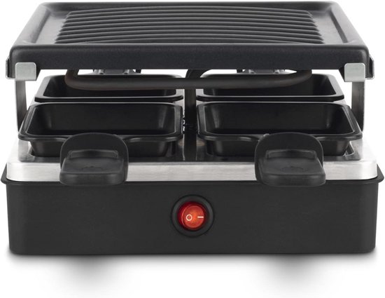 SCH® Gourmetstel 4 personen - Gourmetstellen - Gourmet - Zwart - 22cm x 22cm x 12cm — afbeelding 4