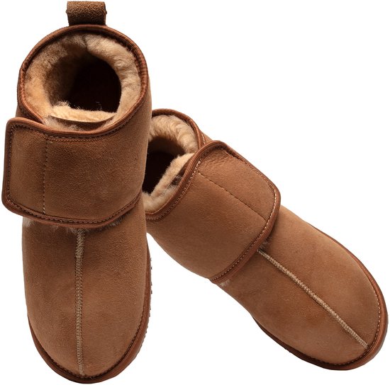 Pantoffels met warme voering en antislipzool voor dames