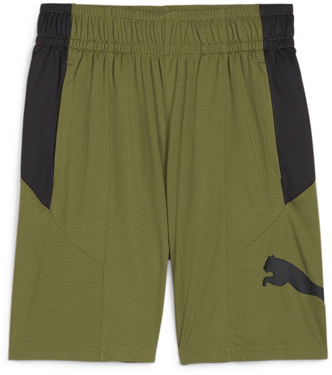 Puma Train Fav Cat Knit 8´´ Korte Broek 9-10 Years Jongens Groen