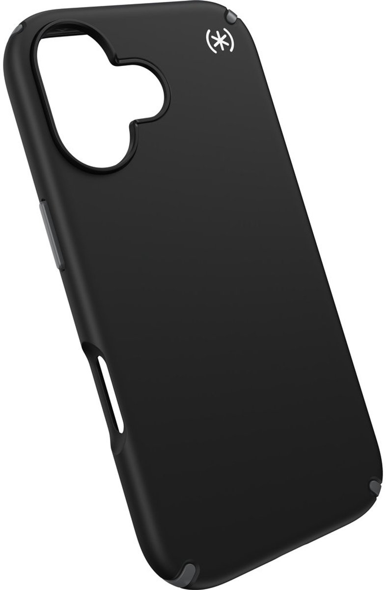 Speck hoesje geschikt voor Apple iPhone 17 - Slank - MagSafe - Ultieme Bescherming - Luxe Soft-touch Afwerking - Valbescherming gecertificeerd tot 4 meter - Microban Antibacterieel - Presidio2 Pro lijn -Zwart