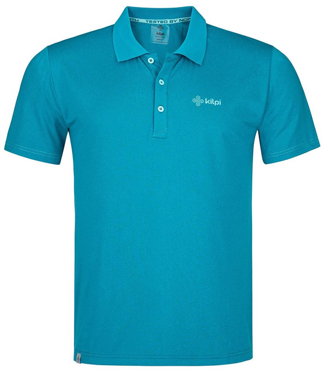 Kilpi Collar T-shirt Met Korte Mouwen Man Turquoise