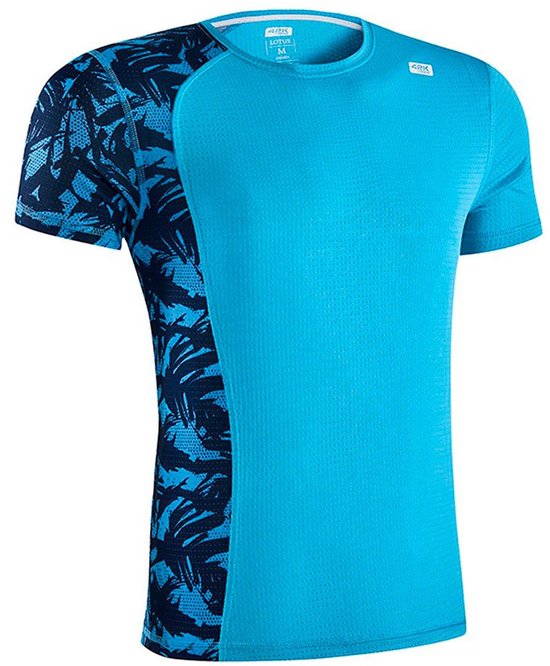 42k Running Lotus T-shirt Met Korte Mouwen Blauw L Man