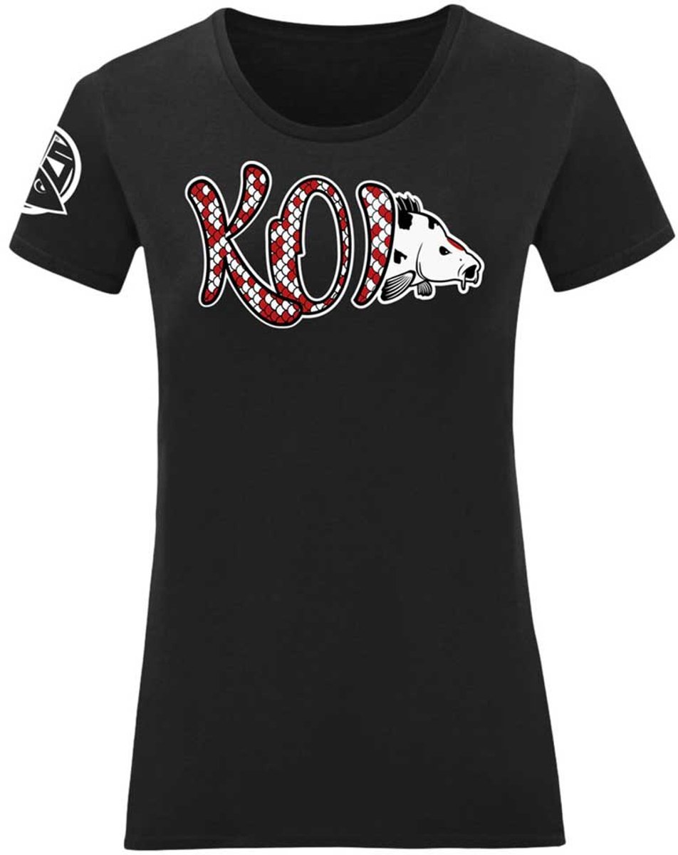 Hotspot Design Koi T-shirt Met Korte Mouwen Zwart L Vrouw