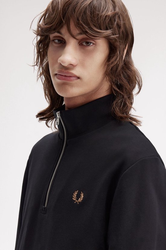 Sweat-shirt Zip Fred Perry - noir