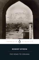 Boek 'The Road to Oxiana' van Robert Byron. De omslag toont een antieke foto van een stad en bergen door een boog.