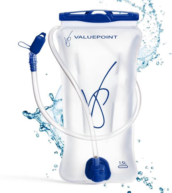 ValuePoint Waterzak – Drinkzak 1,5L – Lekvrij Drinksysteem – Geschikt voor Hardloopvest, Fietsen, Wandelen & Outdoor