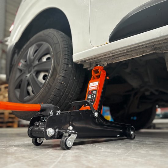 Foto: Hdktools garagekrik autokrik 2 5 ton autokrik hydraulisch suv krik verlaagde krik extra laag 85mm 385mm hoogte toepasbaar op breed scala voertuigen 2500kg hefvermogen