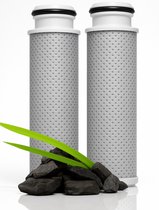 VITASENSE® Douchefilter Carbon – Actieve Kool – Verwijdert Chloor en Kalk – 2 Stuks
