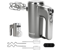 Aigostar Handmixer - 5 Snelheden met Turbo - RVS Kloppers & Deeghaken & Garde - 400W - Adela
