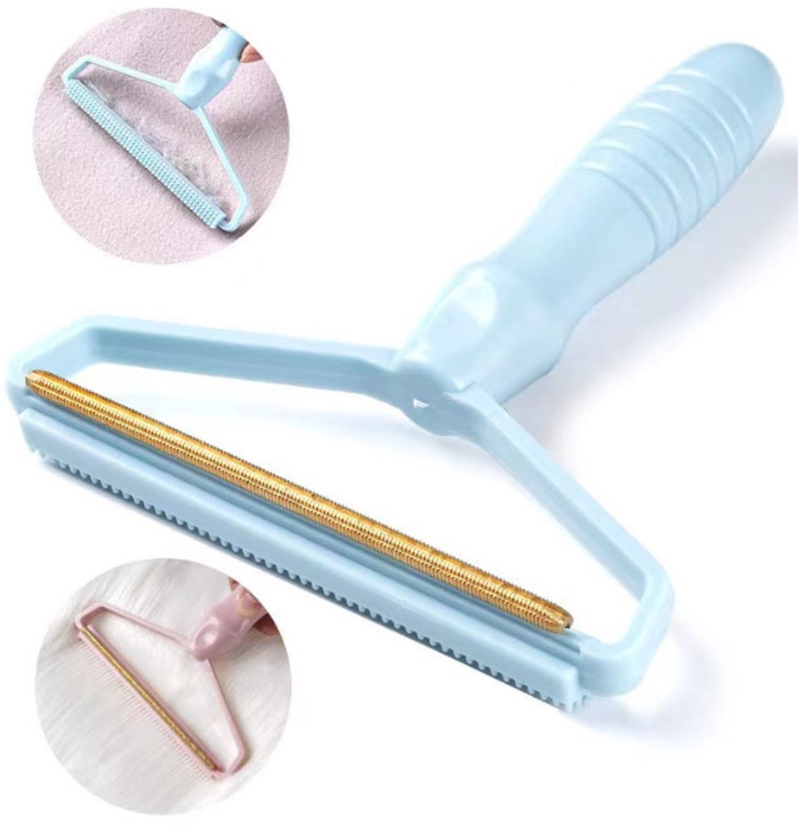 Pluizenverwijderaar - Lint Remover - Blauw- pluizentondeuses - kledingontpluizer -Kledingborstel - lint remover pluizenverwijderaar - pluizenborstel -pluizendief -pluizenverwijderaar kleding -huisdierhaar verwijderaar -kledingborstel voor katteharen