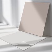 Wallfluent Vinyl Tegels - Kleur Lichtbruin Zelfklevende Vinyl Tegels - 20 cm x 20 cm - Uniform Vinyl Tegels - Verpakking van 20 stuks - Vierkant PVC Tegels - Patroon Plaktegels - Vinyl Wandtegels - Plaktegels Keuken en Badkamer