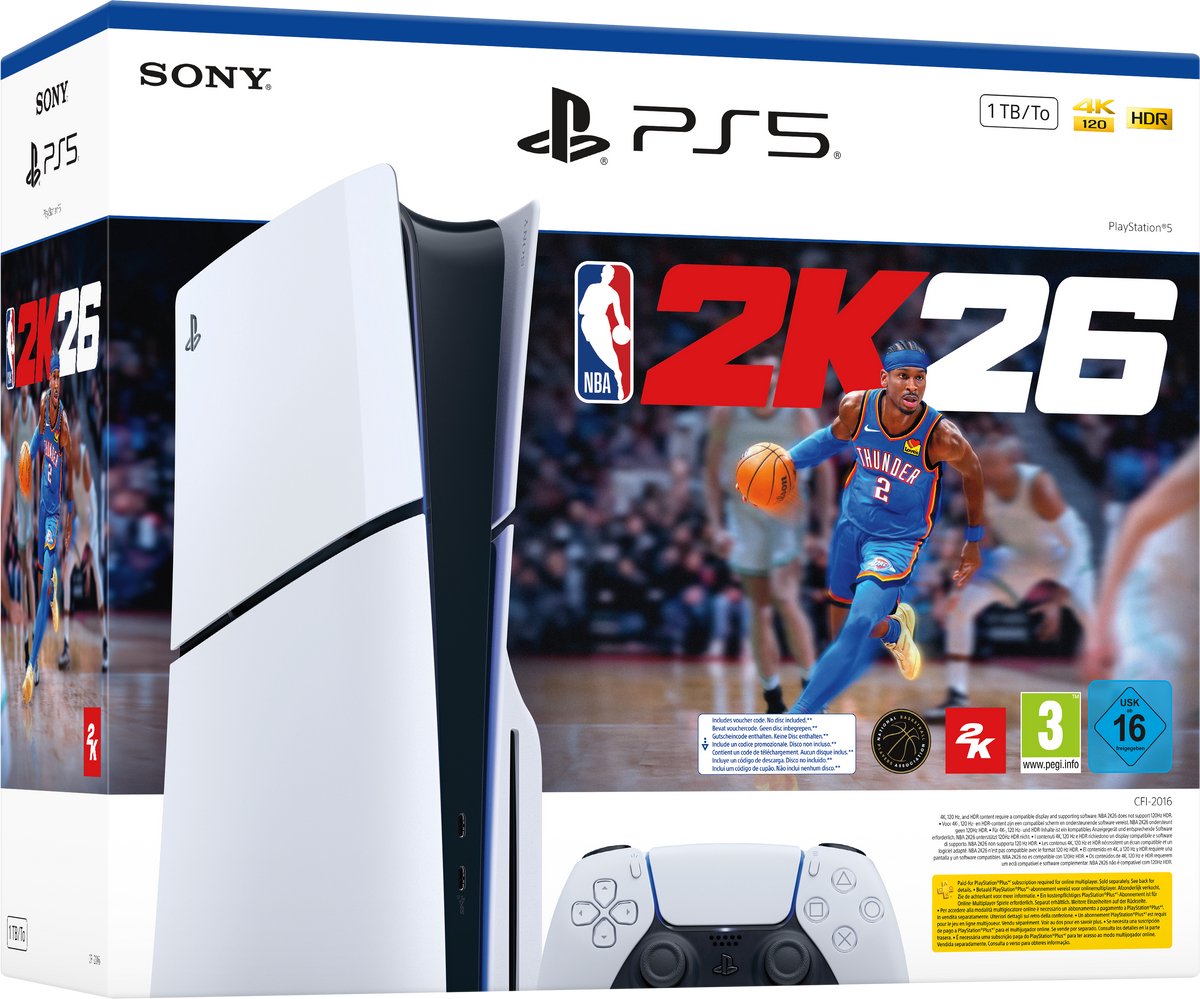 PlayStation 5 Disc Edition (SLIM VERSION) + NBA 2K26 Bundle