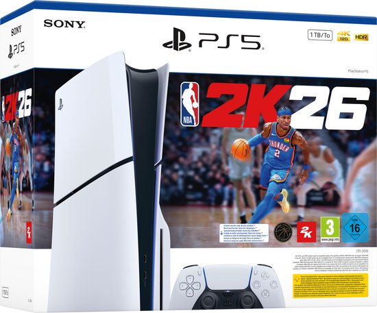 PlayStation 5 – Disc Edition – Slim – NBA 2K26 voordeelbundel