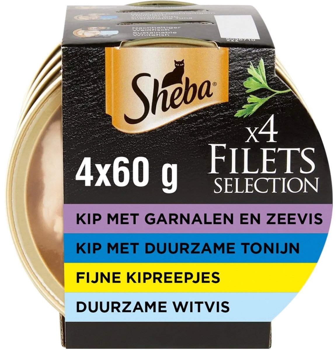 Sheba Sheba Filets Selection In Saus Multipack - Kattenvoer - 4x60 g