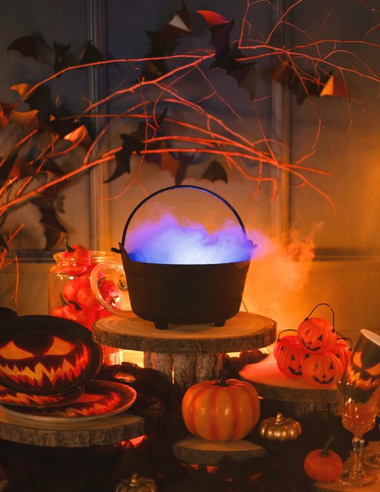 "Rook en LED verlichting voor Halloween ketel - Feestdecoratievoorwerp - One size"