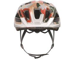Fietshelm ABUS ADURO 3.0 orange palm L - 58-62 cm - wit - Geschikt voor gebruik op elektrische fietsen - stadsfietsen - 320 g