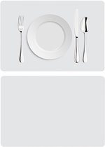 Set de table de Cuisine Longziming en Siliconen – Résistant aux taches, antidérapant et imperméable – Protection pour plan de Cuisine – Gris clair