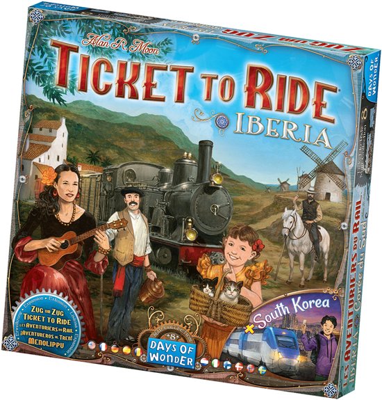 Days of Wonder - Ticket to Ride - Iberia/South Korea - Uitbreiding - Bordspel