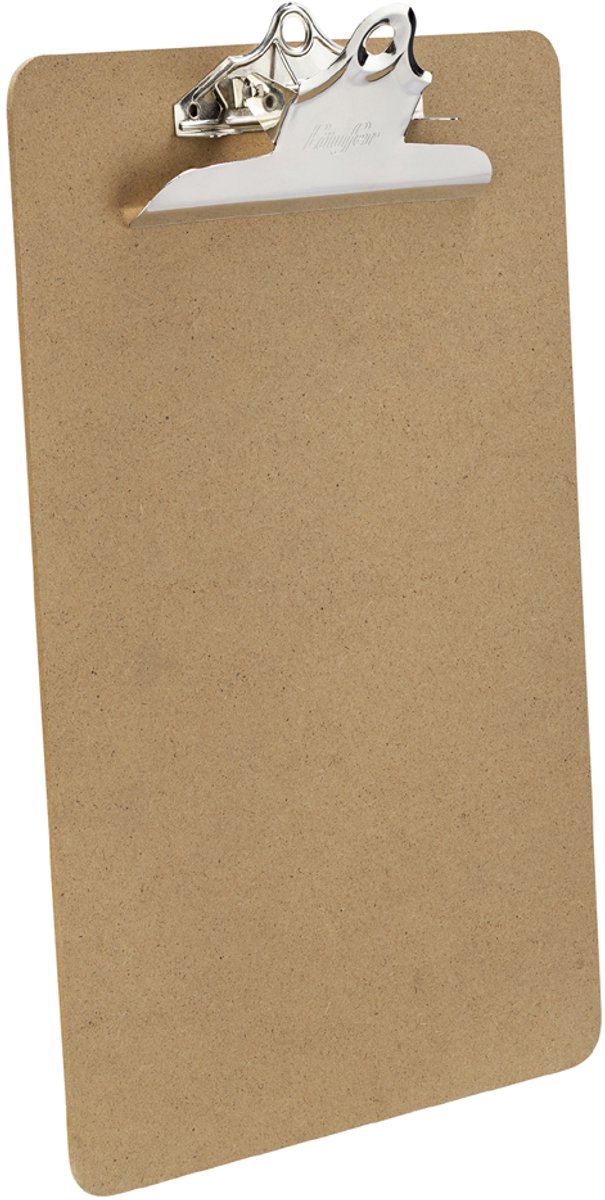Läufer klembord, hardboard, DIN A4, bruin