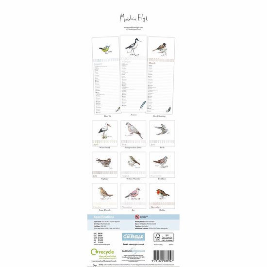 Madeleine Floyd, The Dawn Chorus Slim Kalender 2026