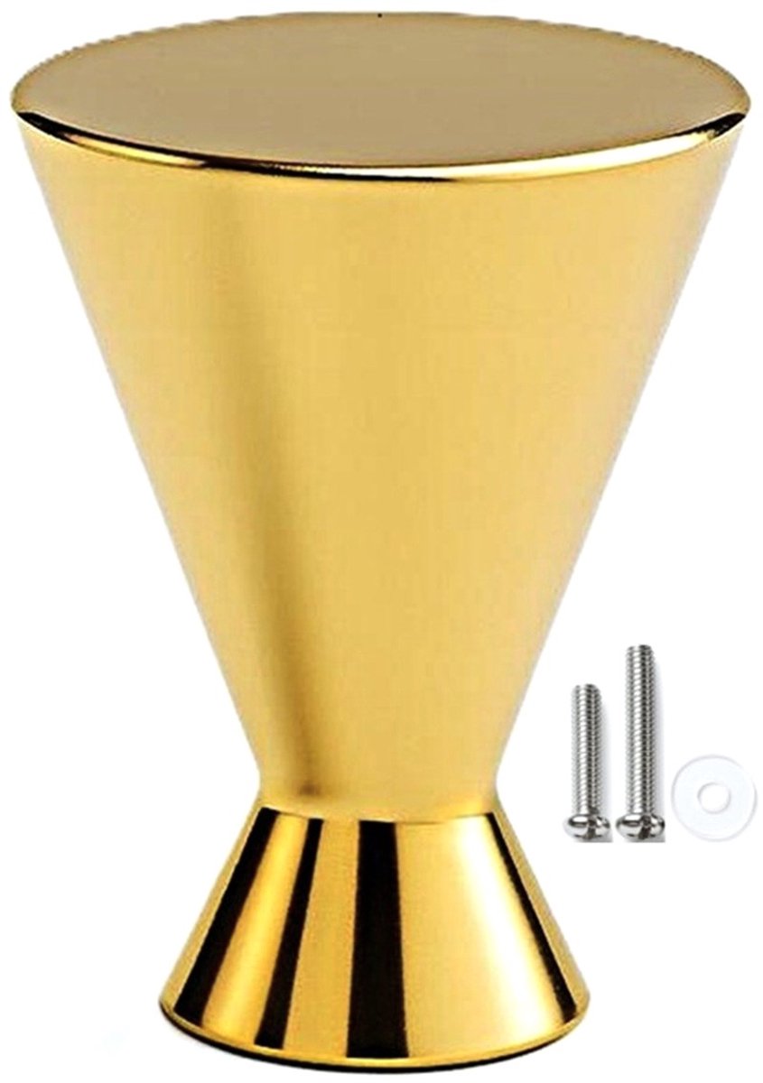 MSQDESIGN - Kastknop Goud (Metaal) - Kastknoppen Goud - Deurknopjes Goud voor kast - Deurk