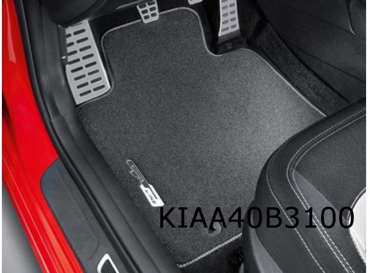 Kia Cee'd Mattenset 'velours' (4x) tekst "GT-line" Origineel! A2143ADE00GL