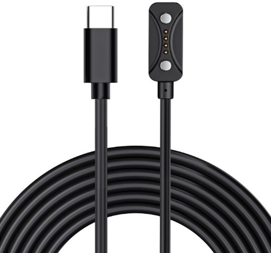 Chargeur USB-C Strap-it adapté au chargeur Polar Ignite 3 / Pacer / Pacer Pro / Vantage V3 Polar ignite 3 / Pacer - Câble de charge de 1 m