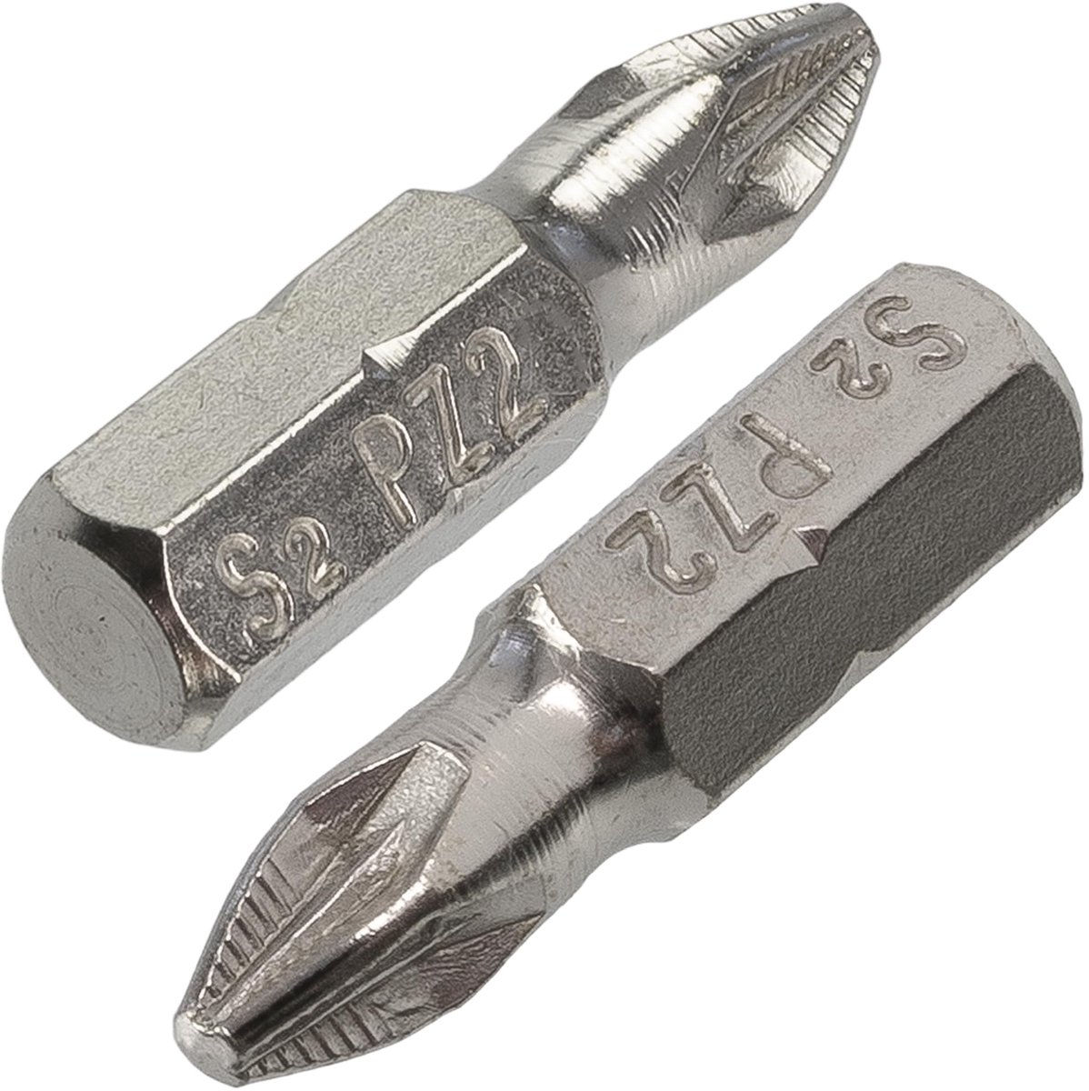 20-delige schroevendraaier bitset met PZ2 bits van 25 mm lengte, hexagonale aandrijving en duurzame stalen uitvoering voor veelzijdig gebruik