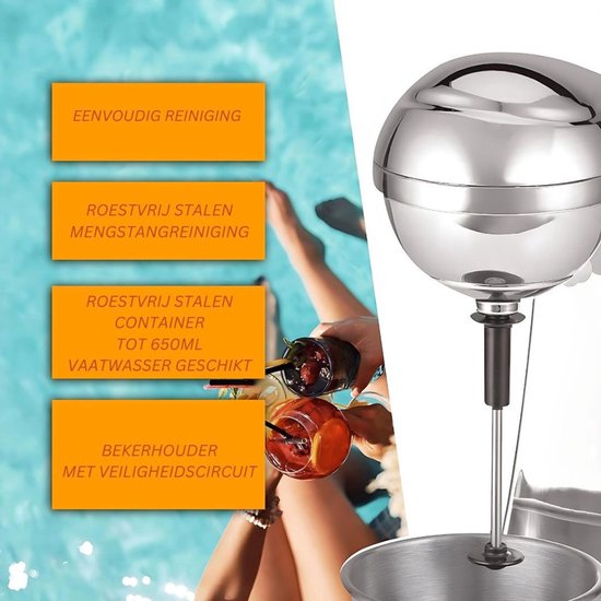 MKSS® Milkshake Machine - Milkshake Maker 8 in 1 - Milkshake Beker 650ML - 230V - Mixed Super Goed - Makkelijk voor Thuis - 65W van MKSS — afbeelding 2