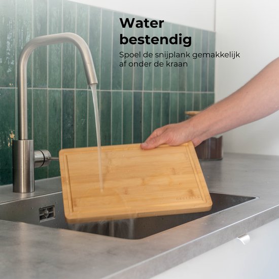 Ensemble de 3 planches à découper Organess (38 x 25,3 / 30,5 x 20 / 23 x 15,2 cm) - Pour la Cuisine, Planches à découper, planches de service, planches à fromage, planches à boissons et planches à tapas - Planches à découper en bois de Bamboe