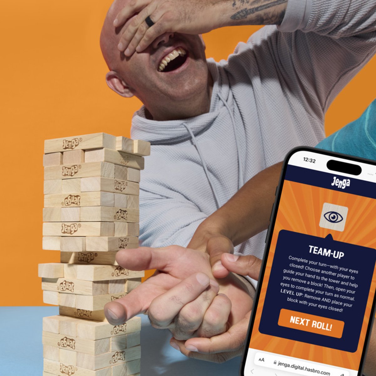 Jenga Vernieuwde Editie met digitale dobbelsteen Gezelschapsspel Officiële +6. — afbeelding 12