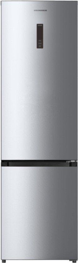 Koel-vriescombinatie 377L Heinner No Frost inverter RVS touch display energiezuinig LED verlichting