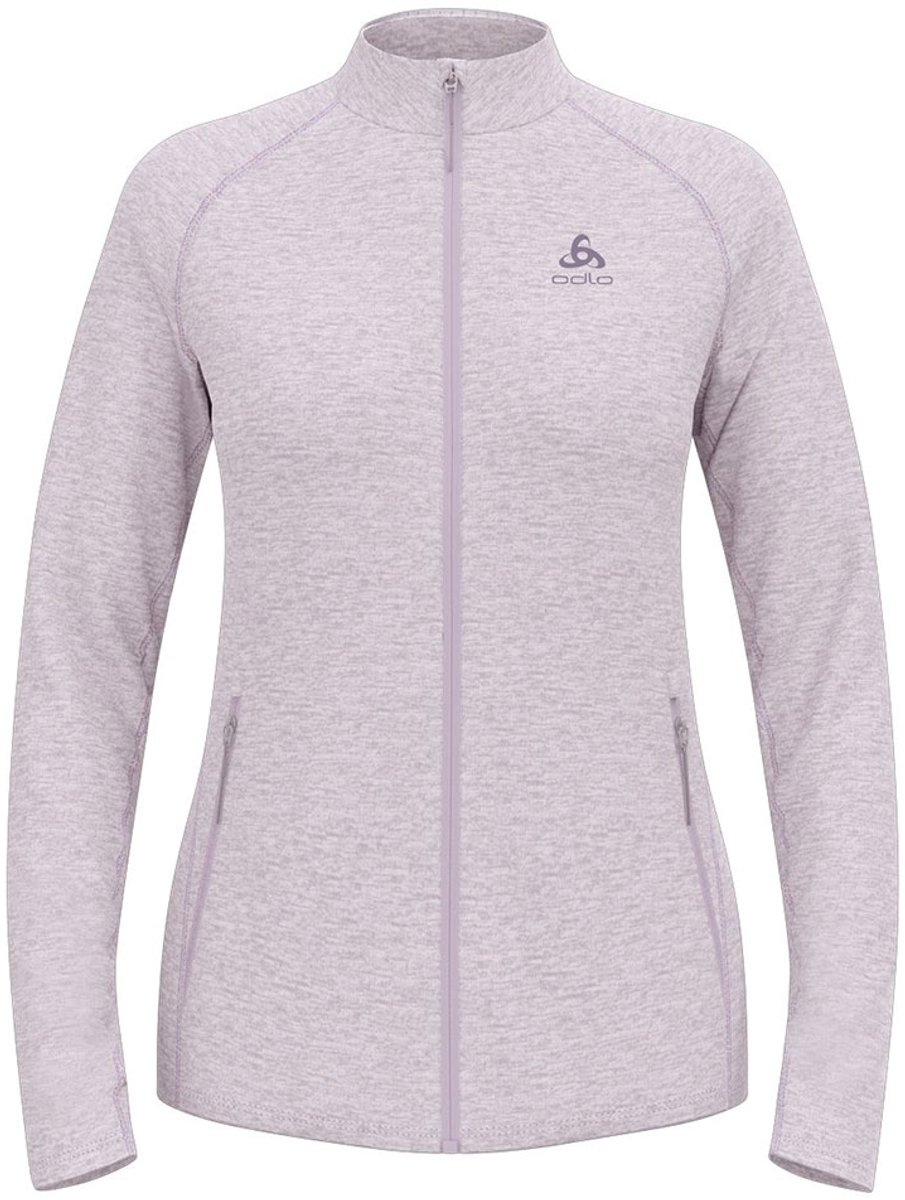 Odlo Tencia Fleece Met Volledige Rits Vrouw Misty Lilac Melange