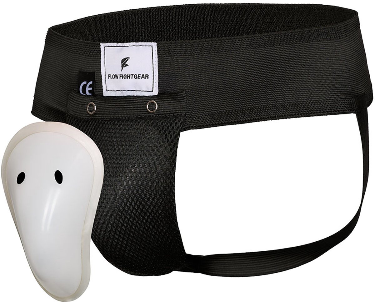 Flow Fightgear Kruisbeschermer - Heren - Mesh - zwart - maat M