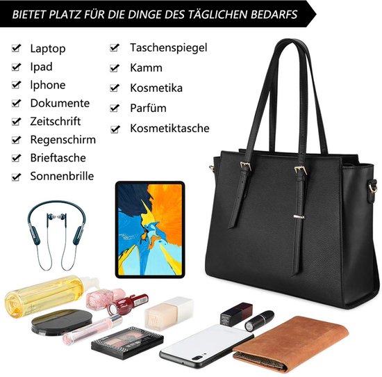 Handtas laptoptas dames 15,6 inch handtas business laptop schoudertas