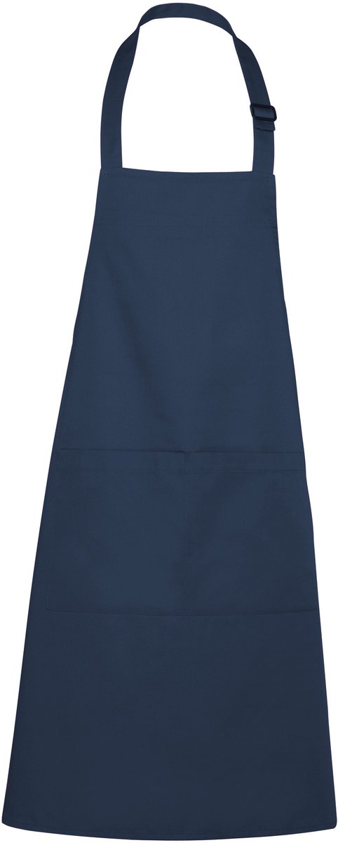 Luxe Horecaschort - Unisex Schort - Professioneel - Keukenschort - Barbecueschort - Kookschort - Halterschort - 70 x 90 cm - voorvak - verstelbaar - navy blauw