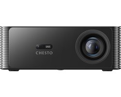 Chesto Google TV Full HD Beamer – 20.000 Lumen - 4K Ondersteuning - Autofocus - Streamen vanaf je telefoon met wifi - Inclusief 100'' Projectiescherm