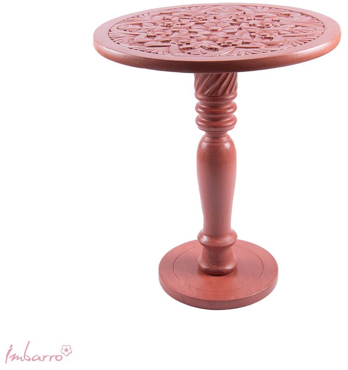 Imbarro Fashion & Home houten bijzettafel Lotta Terra 44 x 55 cm hoog