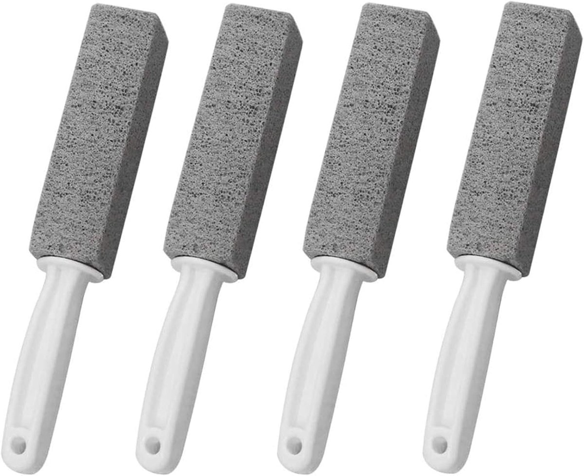 Jespro Puimsteen voor wc - 4 Stuks - WC-borstel Set - Puimsteen voor schoonmaak - Schoonmaak Toilet - Toiletborstel - Scouring stone - Cleaningblock Cleaning block - Urinesteen verwijderaar voor urinoir - WC borstel Puimsteen - Ontkalken - schuurblo