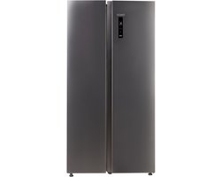 DOMO DO99506M koel-vriescombinatie – Amerikaanse koelkast – 555 liter – Energielabel D – No Frost – Inox Look