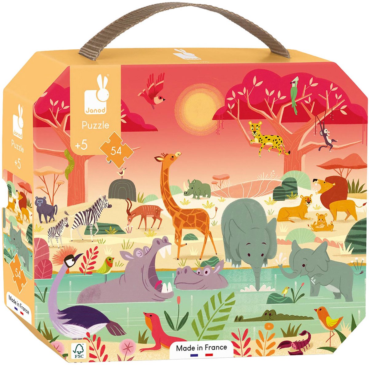 Janod - Puzzel - Dierenreservaat — afbeelding 2