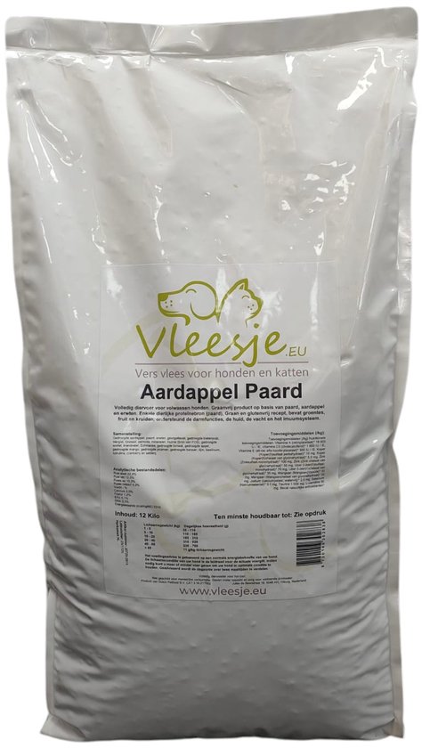 Pawgarden Hondenvoer - Zoete Aardappel Paard (Glutenvrij-Graanvrij) - 12kg