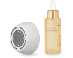 Silk'n FaceTite MultiPlatform Elektroporation & Ultrasound opzetstuk - Promo pack: inclusief Electroporation serum - Voor strakke huid met minder rimpels - Gezichtsmassage - Anti-aging LED- en infraroodtechnologie