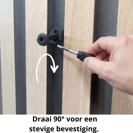 Wandkunst- of spiegelmontageknop voor akoestische panelen - Installatietype: Muurclip