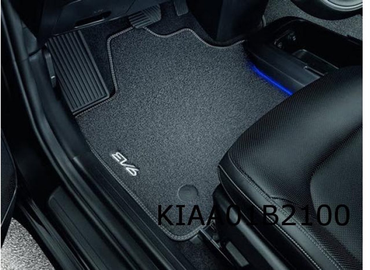 Kia EV6 Mattenset (4x) velours tekst "EV6" Origineel! CV143ADE00