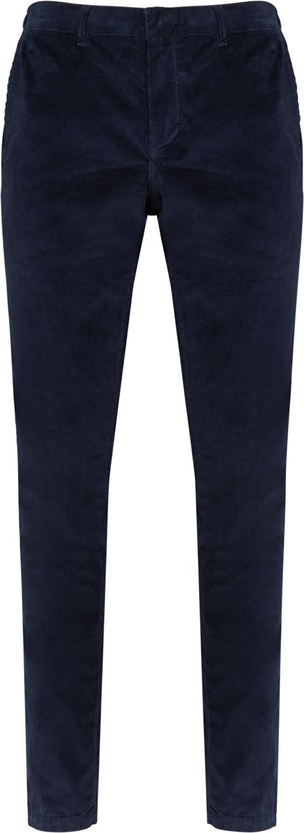 Spasso Ecologische herenbroek in ribfluweel SP743 - Navy Blue - 54 NL (48 FR)